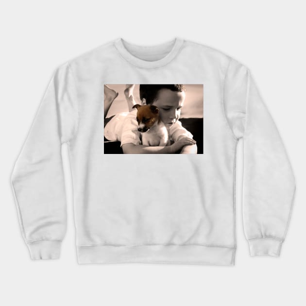 Buddy and Belle Crewneck Sweatshirt by micklyn